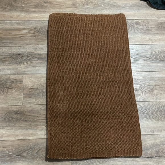 Brown Mayatex Western Show Saddle Blanket Pad - Picture 2 of 2